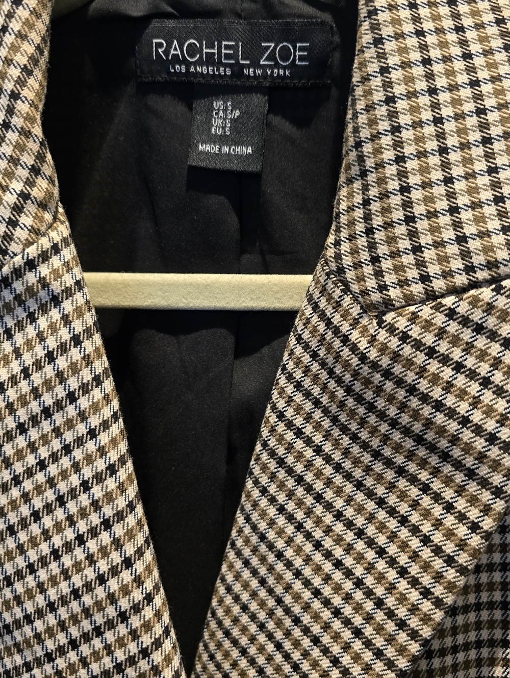 Rachel Zoe Houndstooth Power Blazer